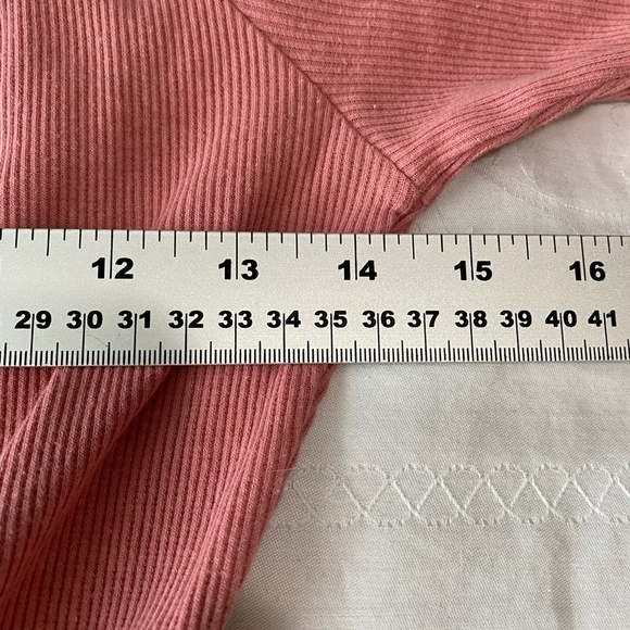 Derek Heart Women's Pink 1/4 Sleeve Fine Ribbed T-shirt Dress Size Medium - Picture 7 of 10